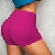 thumbnail image 4 of Fotbe Darkmagenta Shorts Sin Costuras – Shorts Deportivos de Cintura Alta para Mujer, Elásticos para Gimnasio, Yoga, Running o Ciclismo-Small, 4 of 8