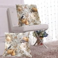 thumbnail image 6 of Retro Style Birds and Pumpkins Flowers Throw Pillow Covers Pillowcases 18 x 18 Inch Home Decor 2 Packs for Bedroom Sofa, 6 of 6