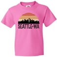 thumbnail image 3 of Inktastic Seattle Washington Skyline Sunset Youth T-Shirt, 3 of 5