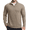 Khaki, variant on Pinspark Men's Quarter Zip Up Pullover Mock Neck Sweatshirts Long Sleeve Golf shirts Performance Athletic Casual Workout