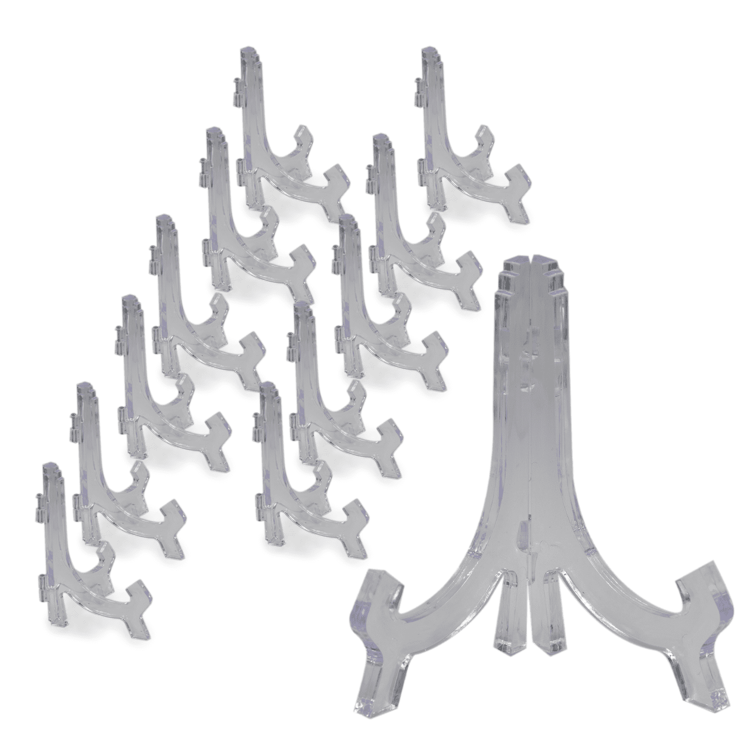 Clear Acrylic Easel Stand 6.25" (12pcs) to Display Picture Frames