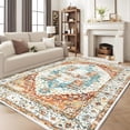 thumbnail image 2 of Vintage Rug - 4*6ft/5*7ft/6*9ft/8*10ft/9*12ft Washable Area Rug, Entryway Stain Resistant Kitchen Mat, Non Slip Non Shedding, Pet Friendly Bathroom Carpet, for Indoor Bedroom Living Laundry Room, 2 of 8