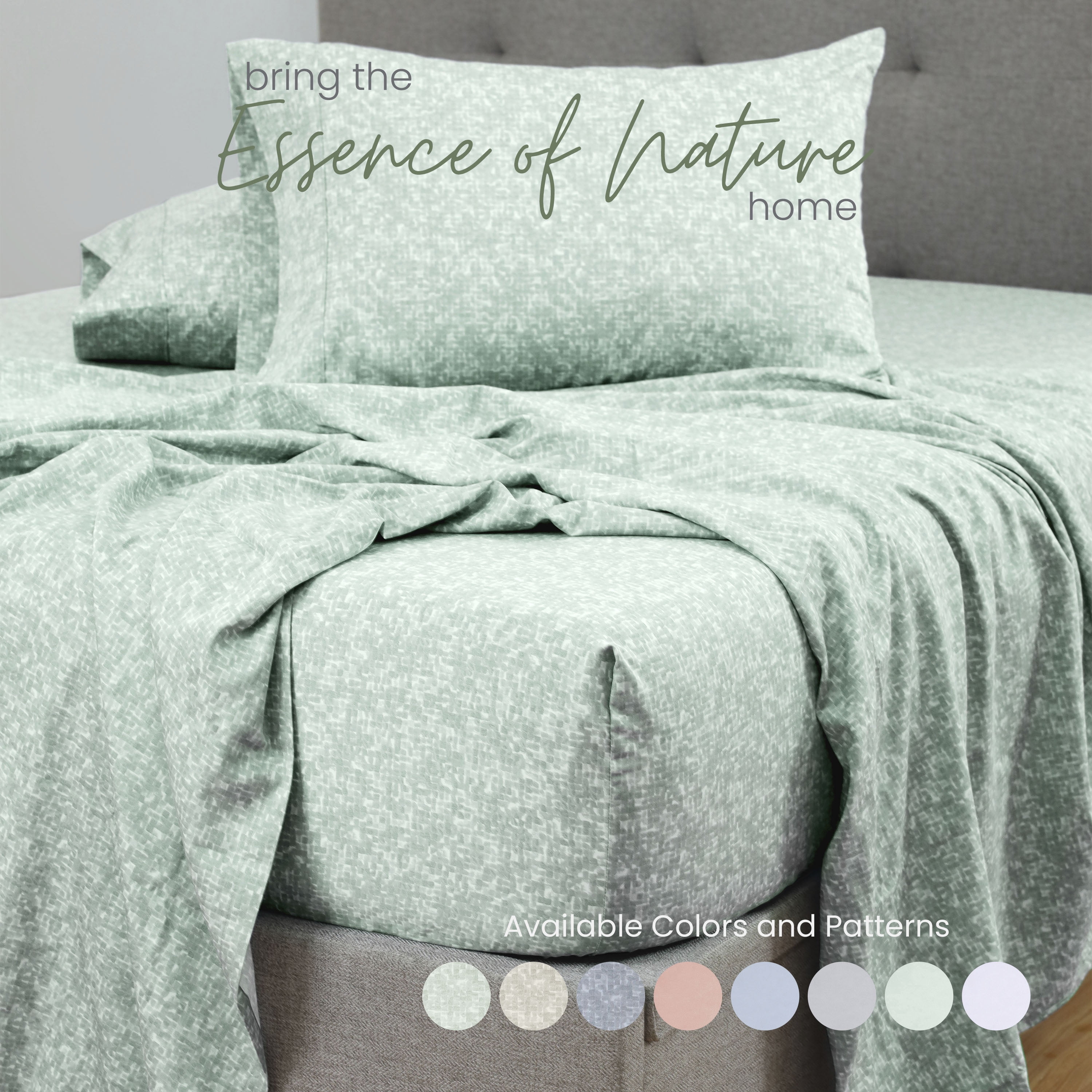 Martex Restore Cooling Bed Sheet Set, King, Echo Sage