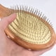 thumbnail image 5 of 2X Aguja de Acero de Madera Cepillo para El Cabello Pin Cepillo para El Cabello Masaje del Cabelludo Mejorar del Cabello de Madera Peine para Desenredar-1, 5 of 8