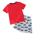 thumbnail image 5 of larppty Bamboo Viscose Toddler Car Pajamas Boys Girls Kids Short Cool Summer 3-12T Snug fit Pjs Set 2pcs（Red， 4-5 Years）, 5 of 5