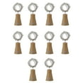thumbnail image 1 of Paquete de 10 luces solares para botellas de vino con 20 luces LED para corcho, ideales para fiestas, bodas, Navidad, vacaciones y jardines., 1 of 5