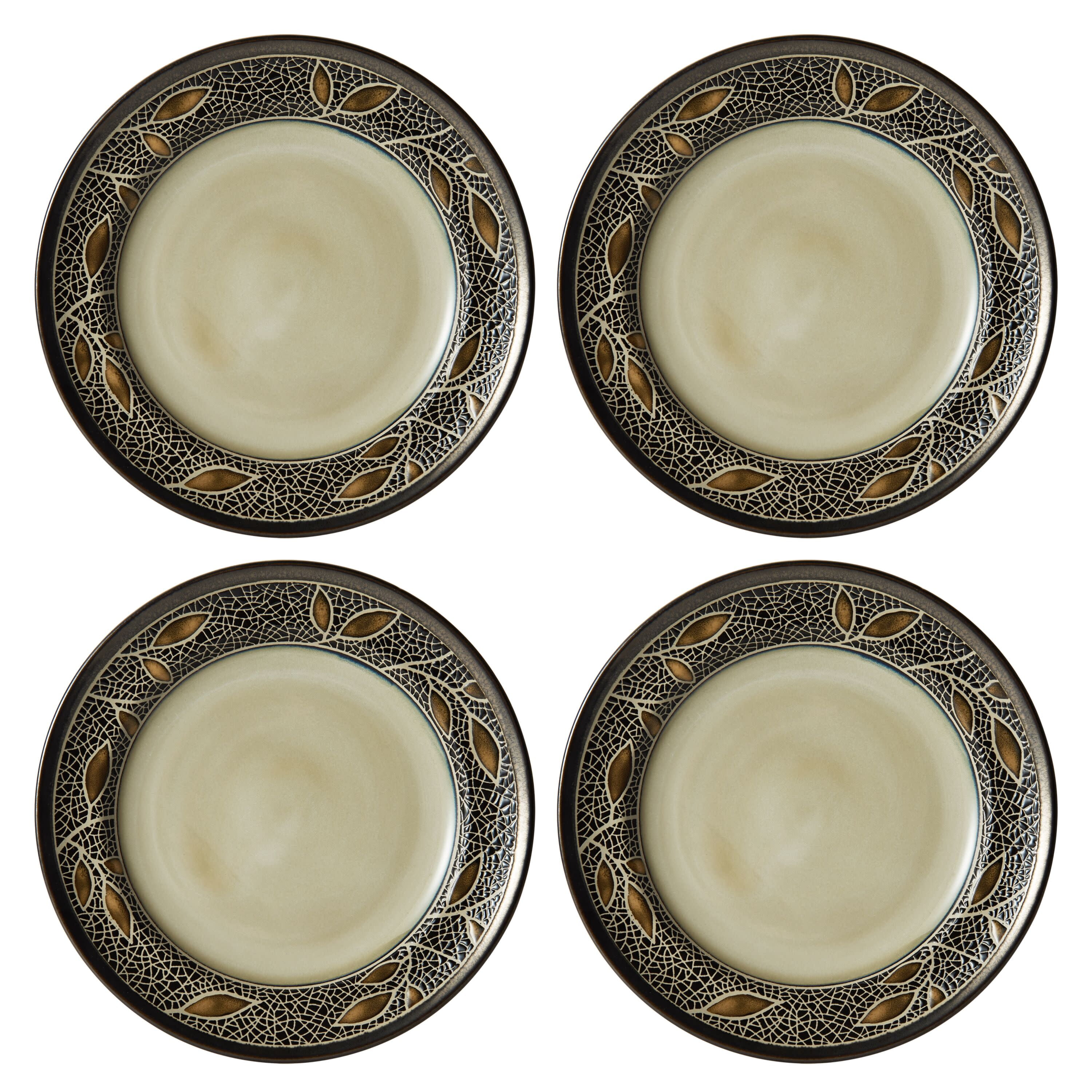 美品　MEKEARISA Boston Melannco, Dinnerware Set, 16-Piece, Casual Stoneware for 4