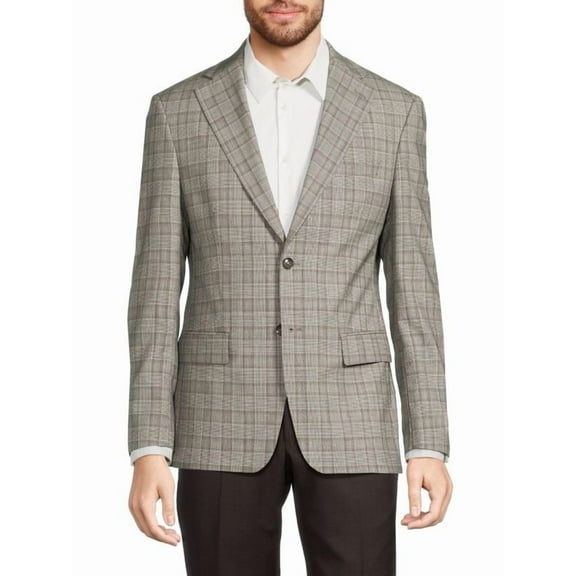 Tallia Men's Slim-Fit Wool Suit Separate Jacket Brown 40R B4HP $425