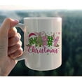 thumbnail image 5 of Leopard Christmas Tree Mug, Coquette Bow Red Porcelain Christmas Tree Ceramic Coffee Cup, Grandmillennial Xmas Plant Ceramic Tea Coffee Mug 11 oz, 5 of 5