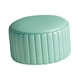 thumbnail image 5 of Taburete otomano redondo Reposapiés redondo Taburete estable Taburete decorativo Taburete bajo azul menta, 5 of 9