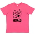 thumbnail image 3 of Inktastic Girls Gotta Have Goals Hockey Player Youth T-Shirt, 3 of 5