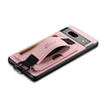 thumbnail image 3 of for Google Pixel 7 PU Leather Card Slots Back Case, Classic Wristband Kickstand Finger Ring Shockproof Protective TPU Frame Phone Case for Google Pixel 7 Women Men Boys Girls, Pink, 3 of 6