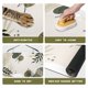 thumbnail image 3 of Tapetes Para Cuencos De Agua Y Comida Para Perros - Manteles Individuales Absorbentes Impermeables Para Alimentación De Mascotas Para Pisos - Diseño De Hojas Tropicales Bohemias 24 * 32 Pulgadas, 3 of 5