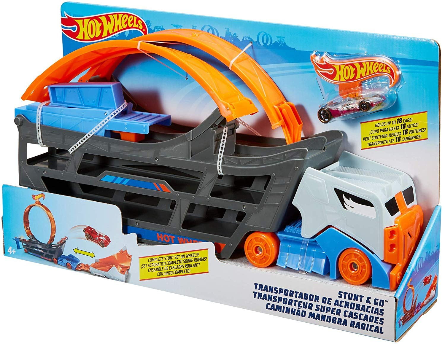 hot wheels stunt and go track set