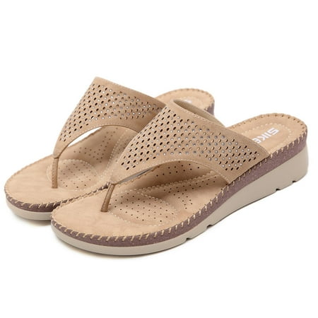 

Yedhsi Women s Ladies Fashion Casual Sandals Shoes Outdoor Flip Flops Beach Wedges Slippers Women s Slippers