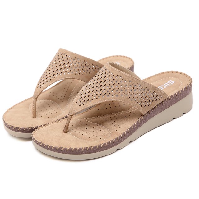 Sandalias informales a la moda para mujer, chanclas para exteriores, zapatillas de cuña para la playa Wmkox8yii ytu9272
