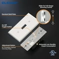 thumbnail image 4 of ELEGRP Slide Toggle Dimmer Switch,Single Pole & 3-Way Toggle LED Dimmer Light Switch, Wall Plate Included, UL Listed, White 2PC, 4 of 9