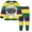 Light Yellow, variant on Staki Girls Matching Outfits Toddler Baby Girl Carnival Outfit Long Sleeve Shirt Top and Striped Pants Leggings Set 2-9Y(Black,5-6 Years)