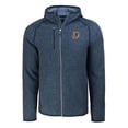 thumbnail image 2 of Men's Cutter & Buck Heather Navy Durham Bulls Mainsail Raglan Full-Zip Hoodie, 2 of 3