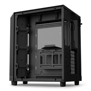 Nzxt H6 Flow علبة تدفق هواء مزدوجة الغرفة مزدوجة الغرفة ، أسود ، Cc-h61fb-01