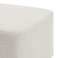 thumbnail image 5 of Callum Large 28" Square Woven Heathered Fabric Upholstered Ottoman, 5 of 9