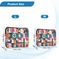 thumbnail image 4 of FORMRS 13-13.3 inch Laptop Sleeve Case Soft Carrying Quilted Computer Bag Cover, Orange Geometric, 4 of 7