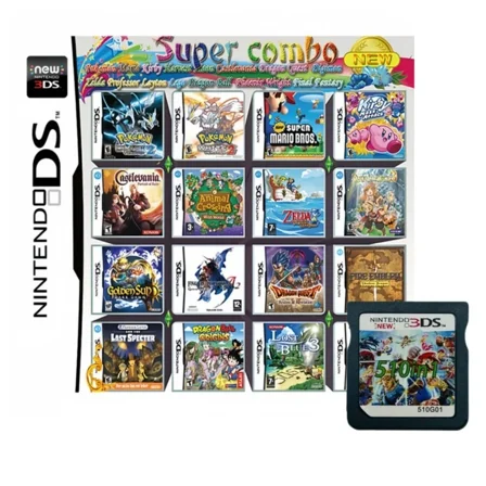 510 In 1 DS Game Cartridge Card, NDS Game Super Combination,Multi Pocket,US Version