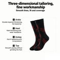 thumbnail image 3 of CYSFASHION Valentine's Day Socks for Women Knitted Springs Funny Fitness Compression Unisex Womens Socks Wine, 3 of 5