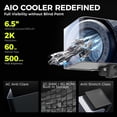thumbnail image 2 of TRYX L-P280A-AS2M-G0W Panorama 280 Muti-Compatible ARGB AMOLED L-Shaped 3D Anamorphic Display Custom AIO Cooler (White), 2 of 7