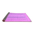 thumbnail image 2 of Ahgly Company Indoor Round Abstract Purple Modern Area Rugs, 3' Round, 2 of 4