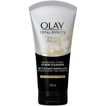 - Olay Total Effects Refreshing Citrus Scrub Facial Cleanser, 5.0 fl oz