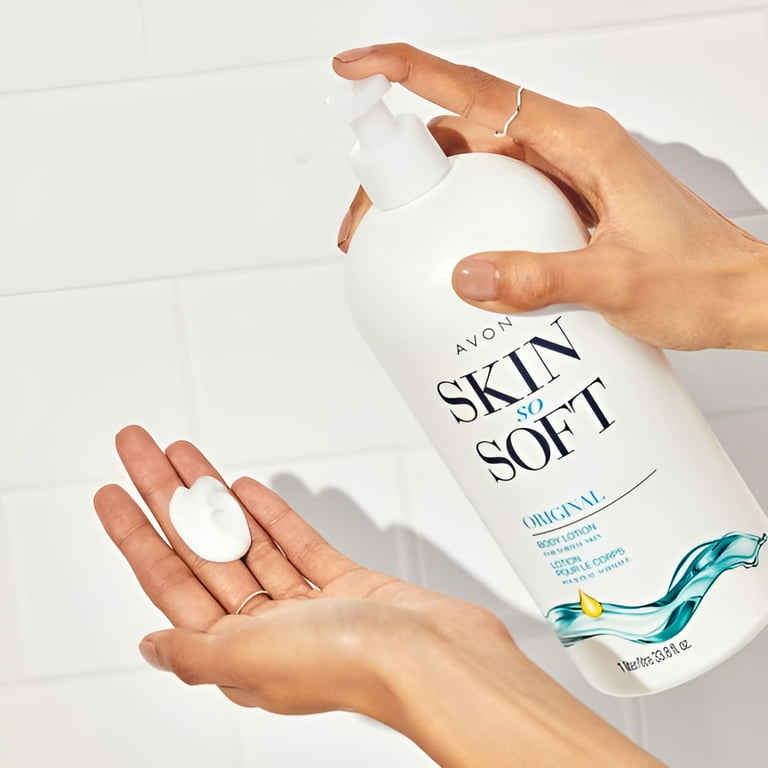 Avon Skin So Soft Original Jojoba Body Lotion 33.8 fl oz 2 Bottles  Moisturizing