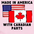 thumbnail image 2 of CafePress - Made In America With Canadian Parts Body Suit - Baby Light Bodysuit, Size Newborn - 24 Months, 2 of 4