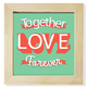 thumbnail image 1 of Juntos amor para siempre el día de San Valentín Pantalla de escritorio de pared de fotograma cuadrado, 1 of 4