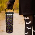 thumbnail image 2 of 30 oz Halloween Tumbler with Lid and Straw, Goth Tumbler Insulated Coffee Travel Mugs Cup Water Bottle Cute Halloween Gifts for Women Girls, 2 of 6