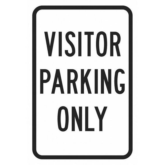 Lyle Visitor Parking Sign,18" x 12, T1-6211-EG_12x18 T1-6211-EG_12x18