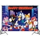 thumbnail image 3 of Fondo fotográfico personalizado con nombre y años de Sonic the Hedgehog, decoración para fiesta de cumpleaños, vinilo, tela de poliéster, pancarta de tela, 3 of 5
