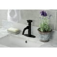 thumbnail image 2 of Kingston Brass KSD2825RX Belknap One-Handle Single-Hole Bathroom Faucet with Deck Plate and Push Pop-Up Drain, Oil Rubbed Bronze, 2 of 7