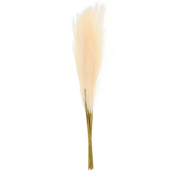 10Pcs Faux Pampas Grass Artificial Pampas Grass Fake Plant for Flower Arrangement