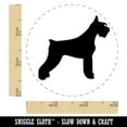 thumbnail image 2 of Giant Schnauzer Dog Solid Self-Inking Rubber Stamp Ink Stamper - Lime Green Ink - Small 3/4 Inch, 2 of 7
