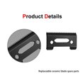 thumbnail image 5 of 6 Pcs Ceramic Blade Ceramic Replacement Cutter ,28 Teeth Ceramic Clipper Blade Replacement Cutter 2-Hole Clipper,Black, 5 of 5