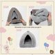 thumbnail image 4 of Large Rabbit Cave Bed Bunny Warm Tent House Small Animal Triangle Hideout For Rabbit Bunny Guinea Pig Ferret, 4 of 5