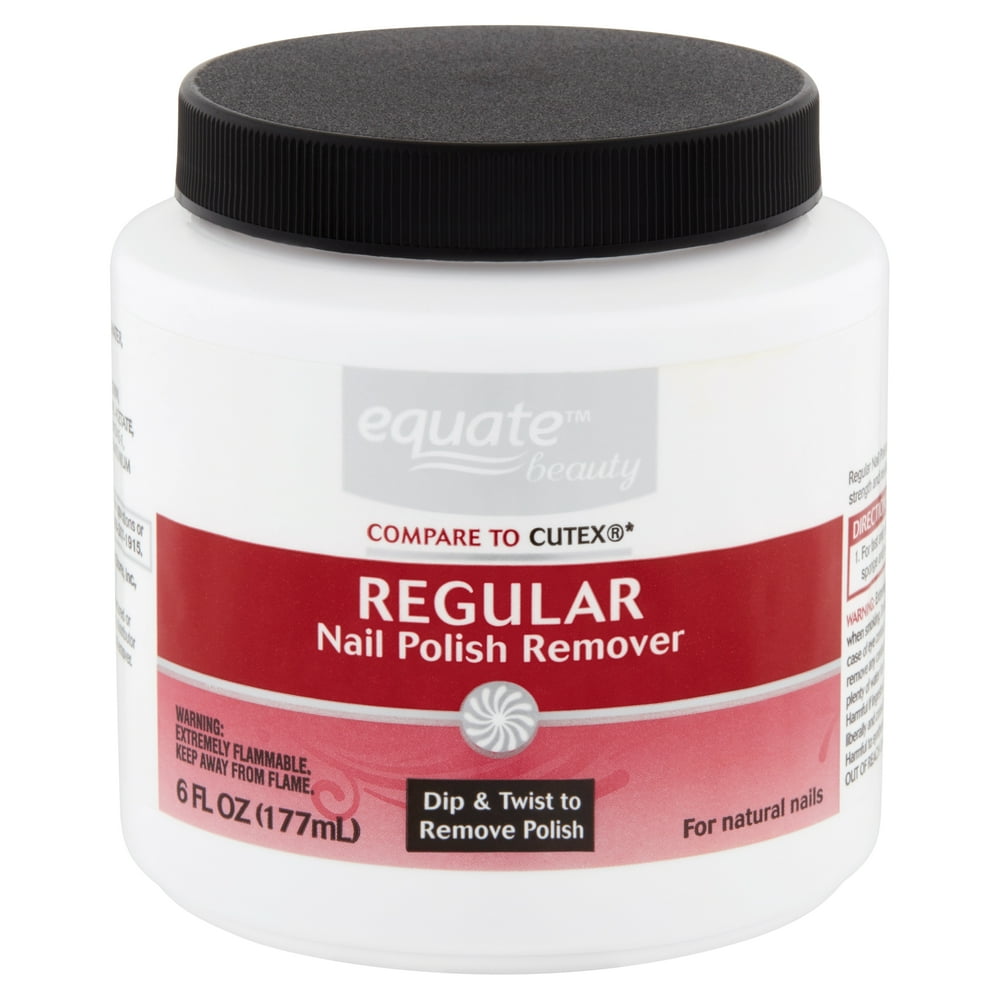 Equate Beauty Regular Nail Polish Remover, 6 fl oz