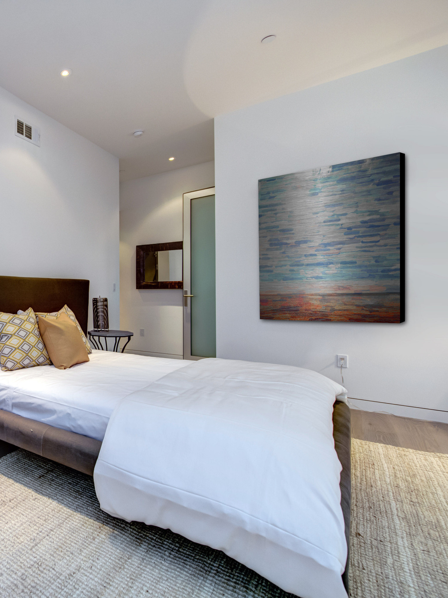 Parvez Taj Forgotten Art Print on Brushed Aluminum