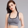 thumbnail image 1 of Sujetador deportivo hueco, transpirable, a prueba de golpes, para fitness, running, yoga, chaleco sin aro de acero, ropa interior deportiva para mujer, 1 of 5