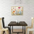 thumbnail image 3 of COMIO Art Modern Floral Colorful Wildflower 16x12in / 20x16in with Golden Frame Decorative Painting 16x12in, 3 of 5