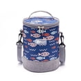 thumbnail image 1 of Bolsa Oxford Bento impermeable, bolsa de almuerzo con aislamiento redondo portátil, bolsa enfriadora de aluminio, cremallera bidireccional, 1 of 6