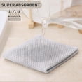 thumbnail image 3 of Simmore Kitchen Towels 6 Pack, 100% Cotton Waffle Weave Dish Cloths for Washing Dishes, Light Grey, 12" x 12", 3 of 6