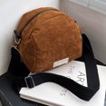 thumbnail image 1 of Lock Shell Bandolera Corduroy Mujeres Crossbody Bolsas para Adolescente Niñas (Marrón) Sywqhk Para Estrenar, 1 of 8