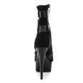 thumbnail image 6 of Ellie Shoes IS-E-609-Struck 6 Inch Platform Stretch Material with contrasting Straps Black Microfiber / 11, 6 of 6